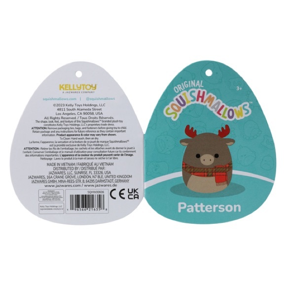 Squishmallow Patterson the Moose in Scarf 7” - Picture 4 of 5